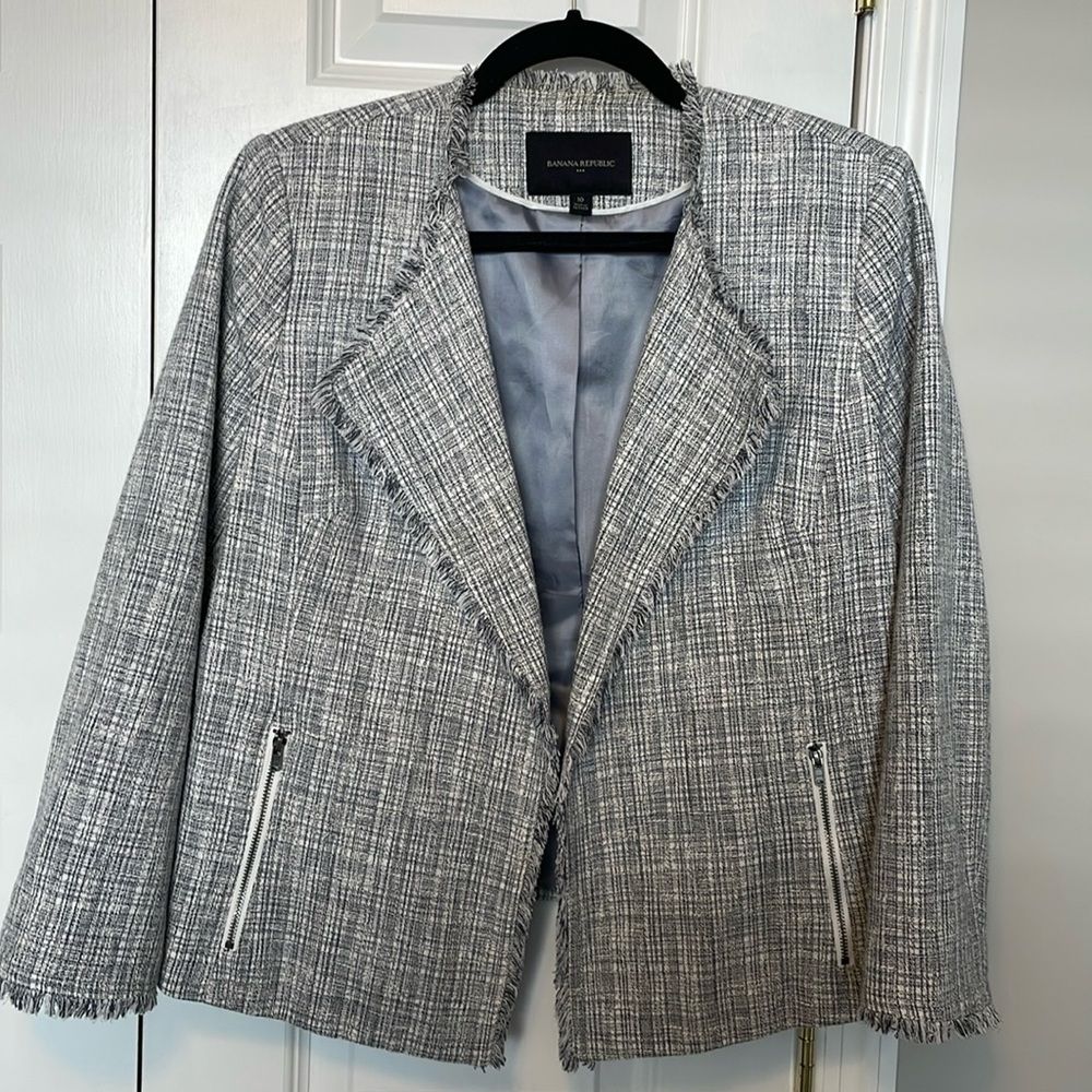 Banaba Republic tweed blazer size 10